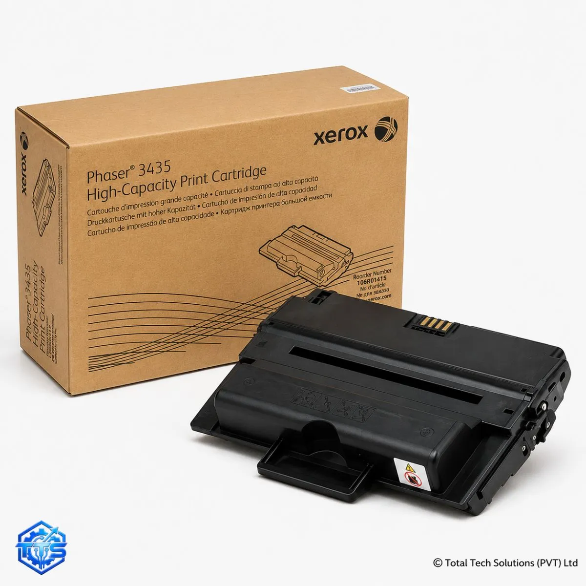 Xerox Phaser 3435 High Capacity Black Toner Cartridge, image 2