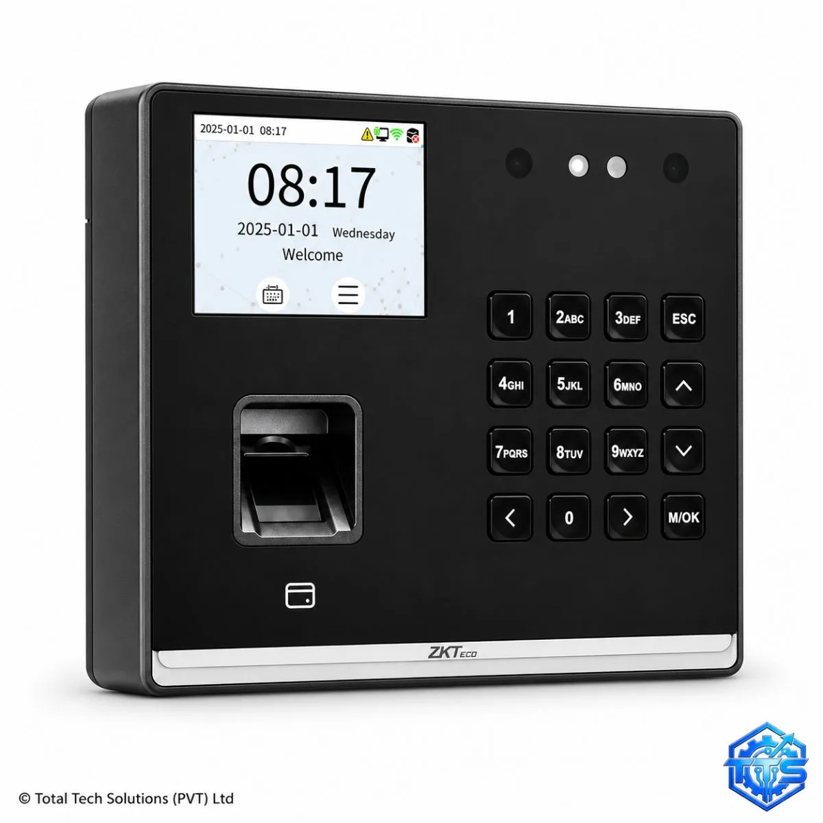 ZKTeco SenseFace M2F-LR Face / Fingerprint / Card Time Attendance & Access Control Terminal, image 3