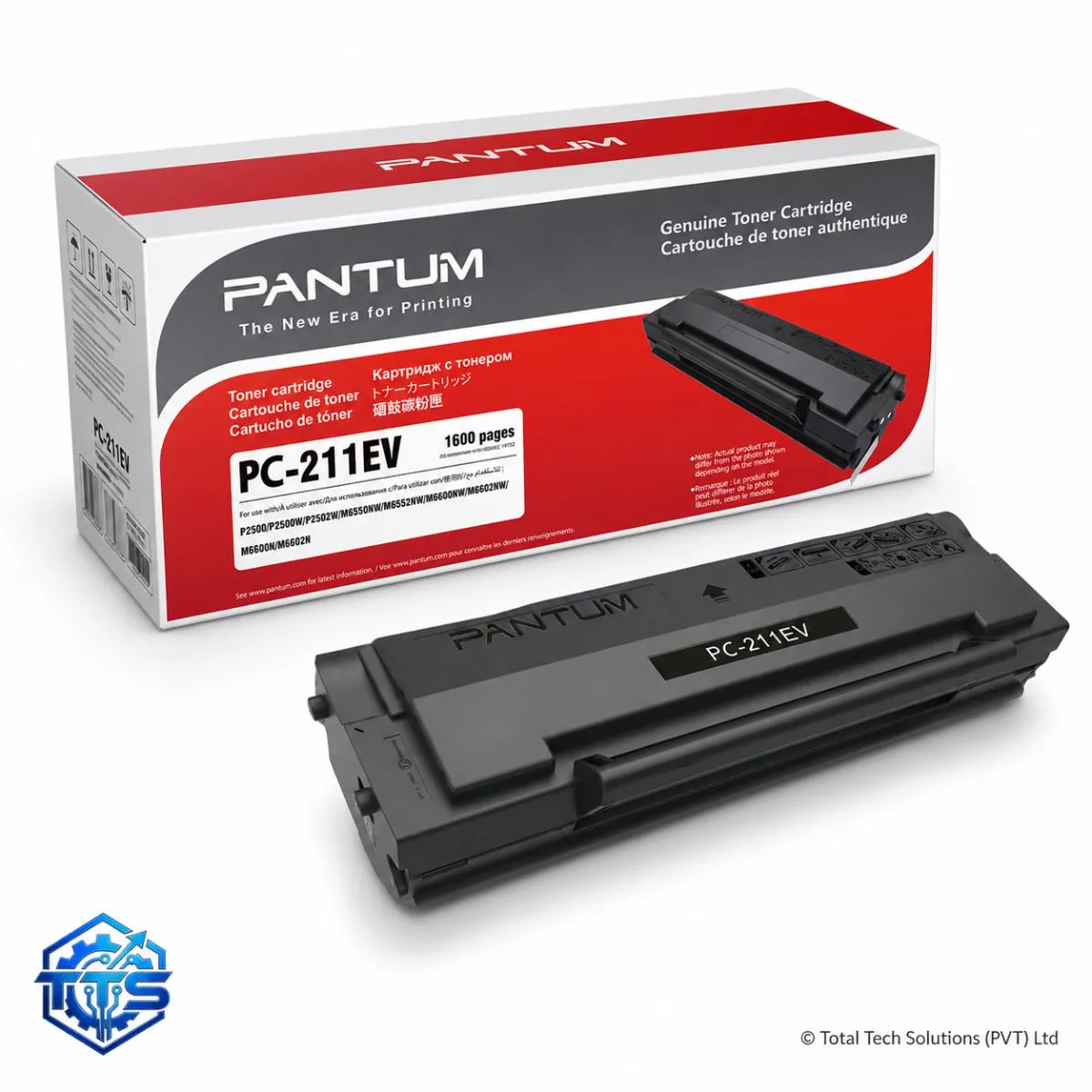 Pantum PC-211EV Original Black Toner Cartridge for P2200/P2500/M6500/M6550/M6600 Series, image 2