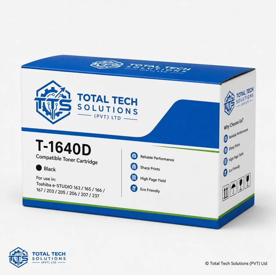 Toshiba T-1640D Compatible Black Toner Cartridge for e-Studio 167, image 3