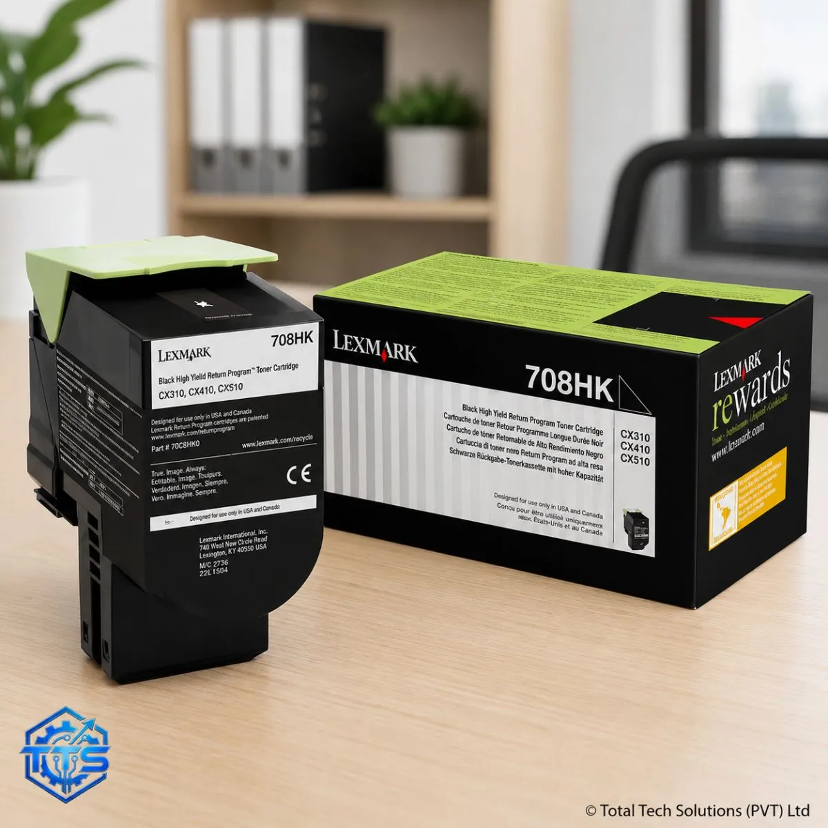 Lexmark 708HK High Yield Black Toner Cartridge, image 4