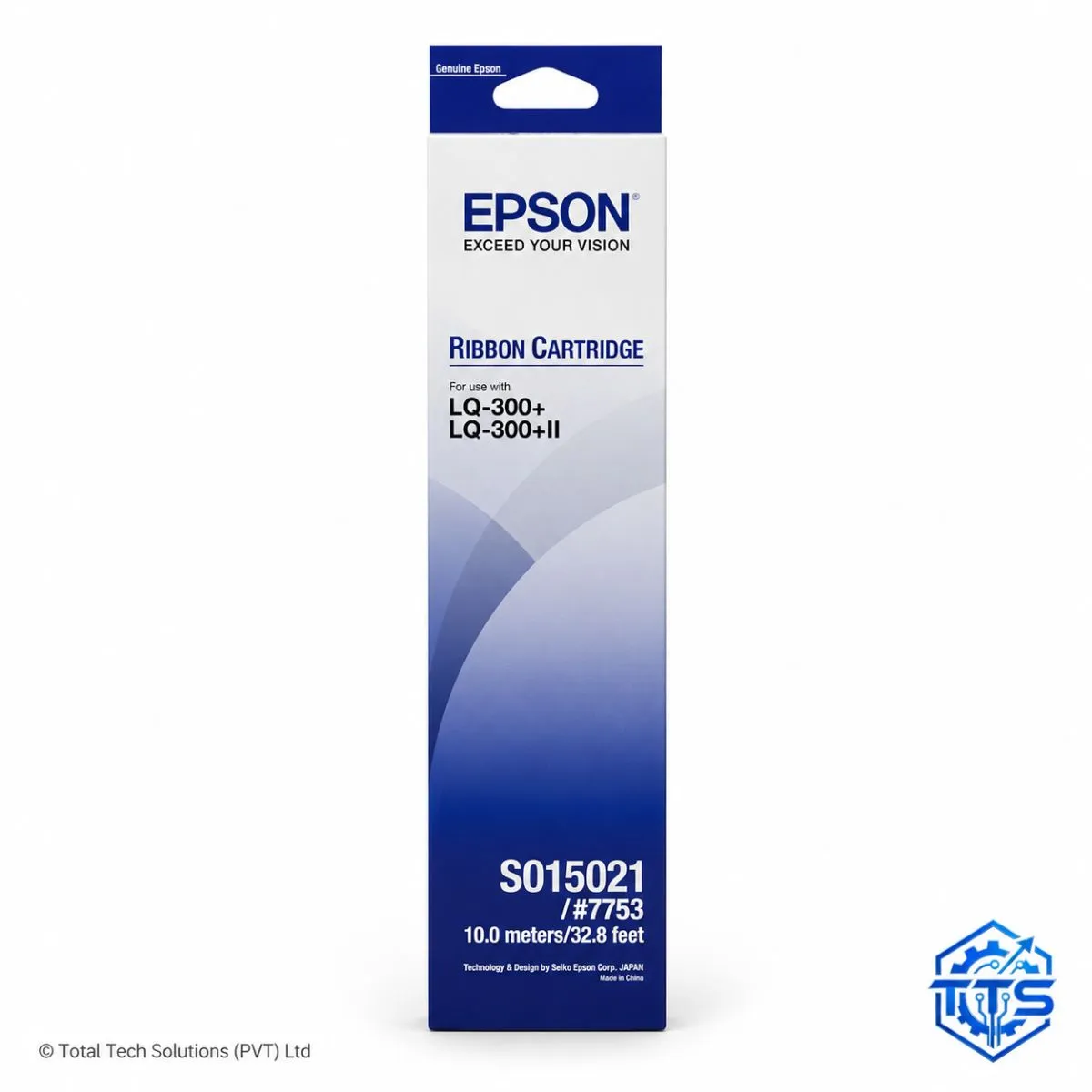 Epson LQ-300 Black Original Ribbon Cartridge - S015506 / #7753, image 3