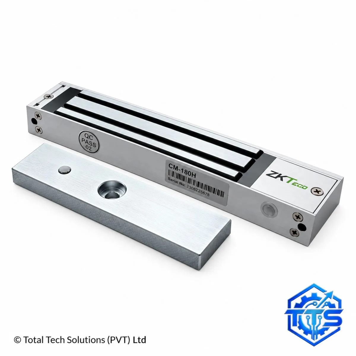 ZKTeco CM-180H Electromagnetic Door Lock with LED & Door Status Sensor