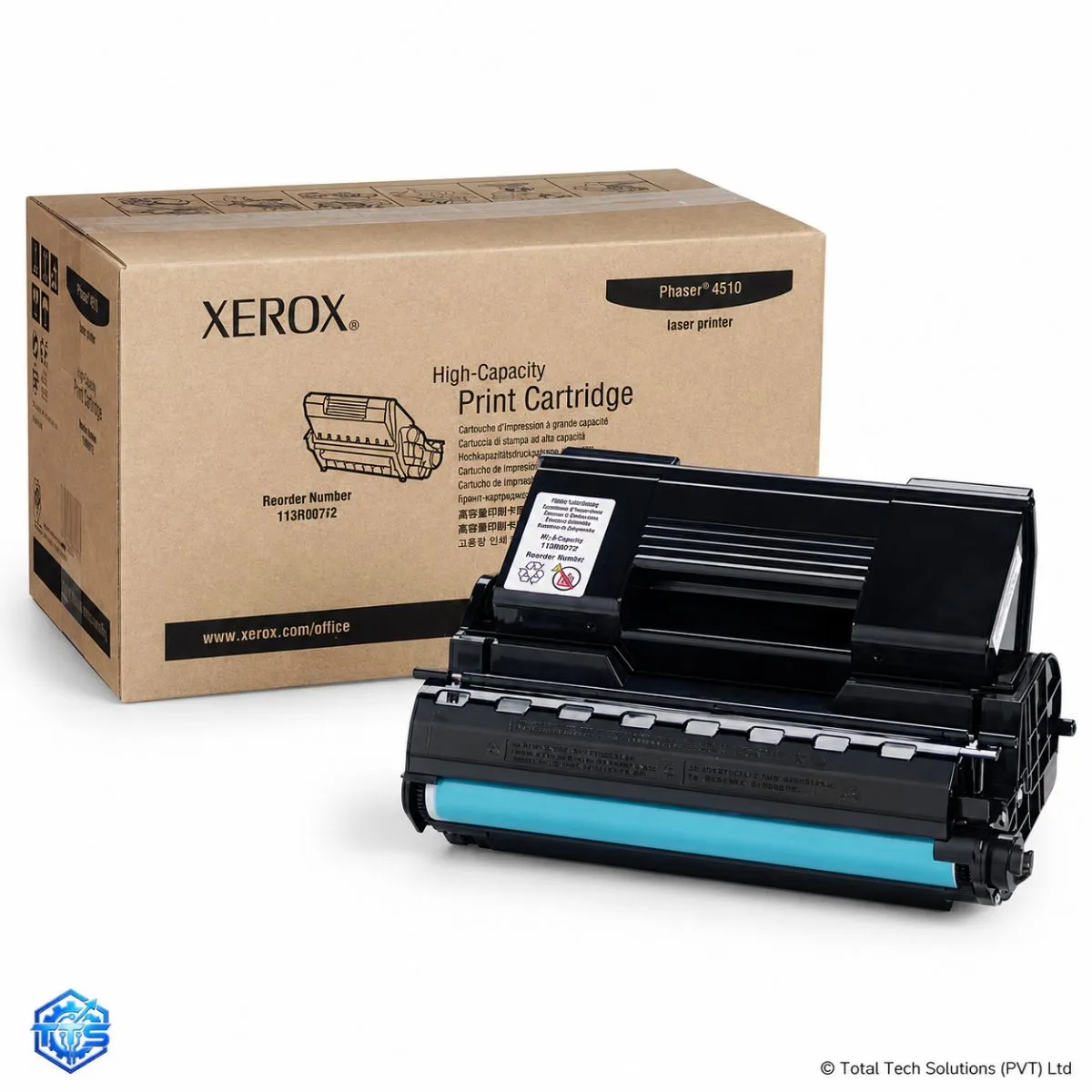 Xerox Phaser 4510 High Capacity Black Toner Cartridge, image 2