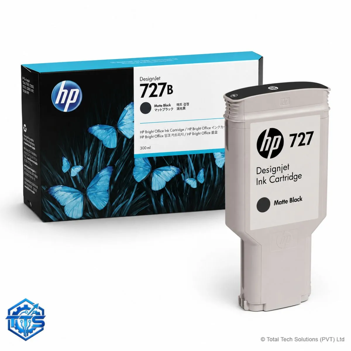 HP 727B 300-ml Matte Black Original DesignJet Ink Cartridge
