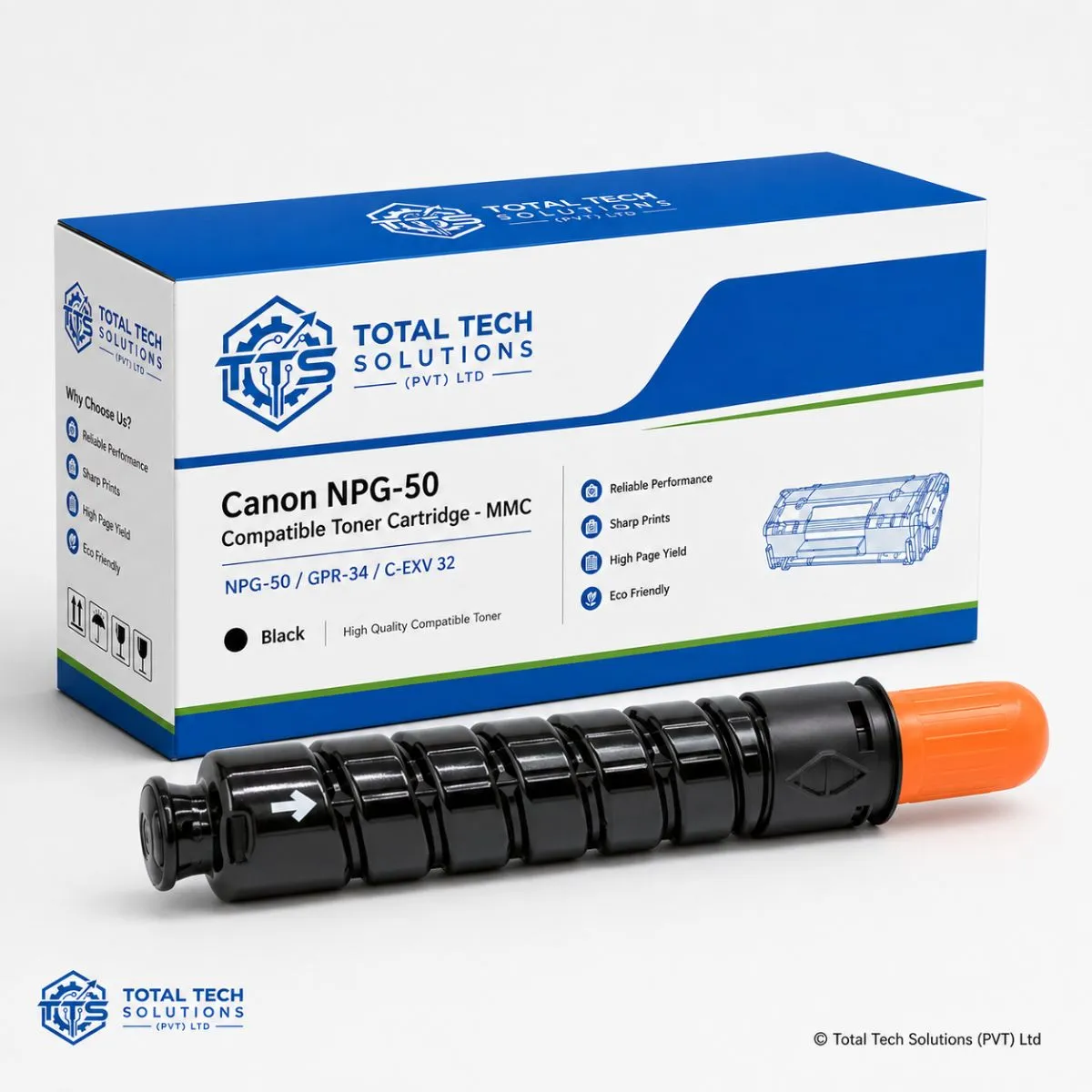 Total Tech Solutions Canon NPG-50 Black Compatible Toner Cartridge - MMC