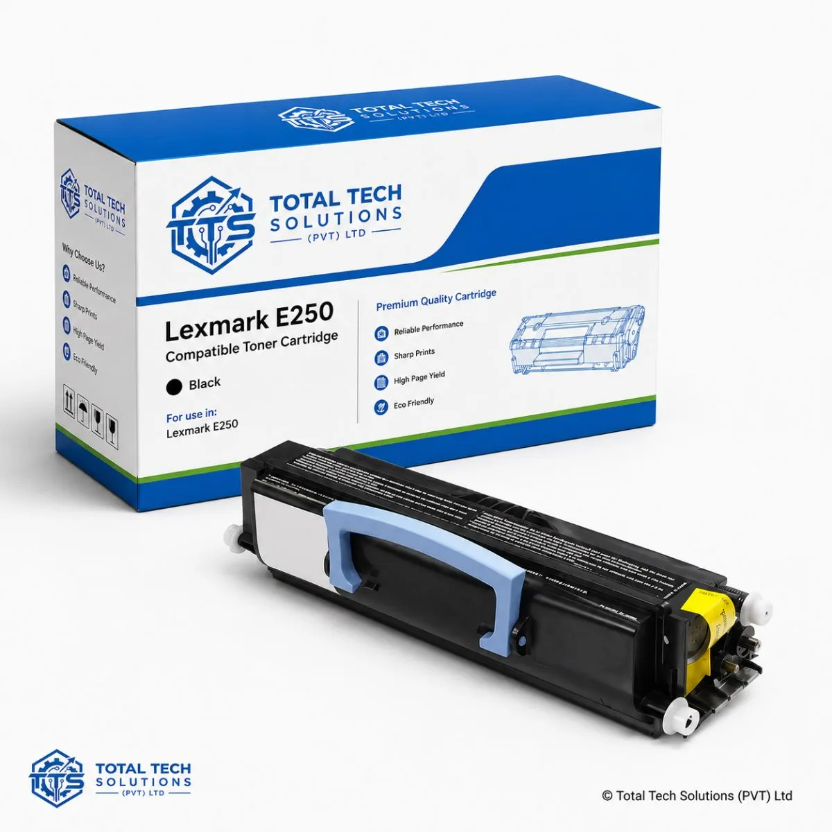 Total Tech Solutions Lexmark E250 Compatible Black Toner Cartridge