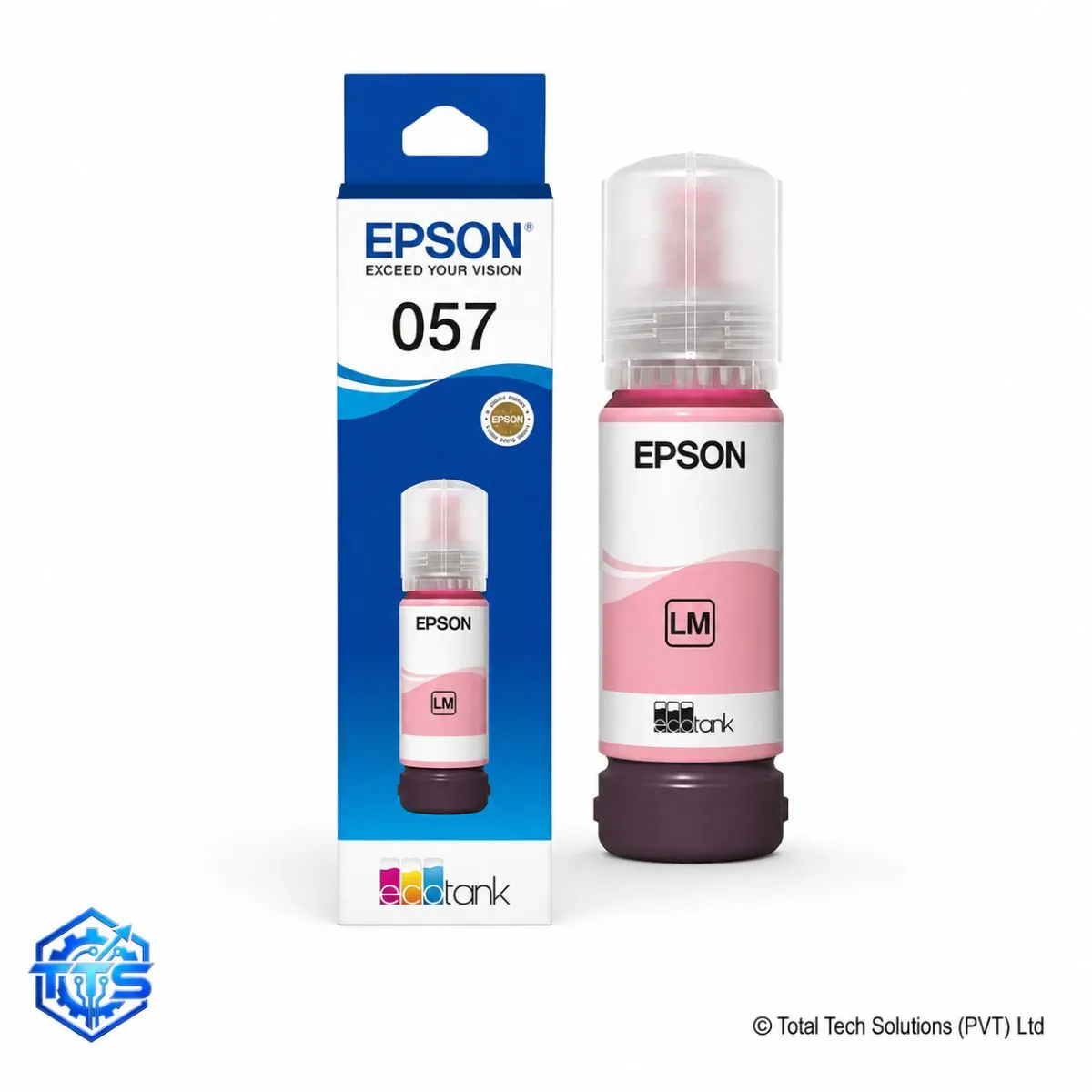 Epson 057 Light Cyan Original Ink Bottle for L8050/L18050/L8150W