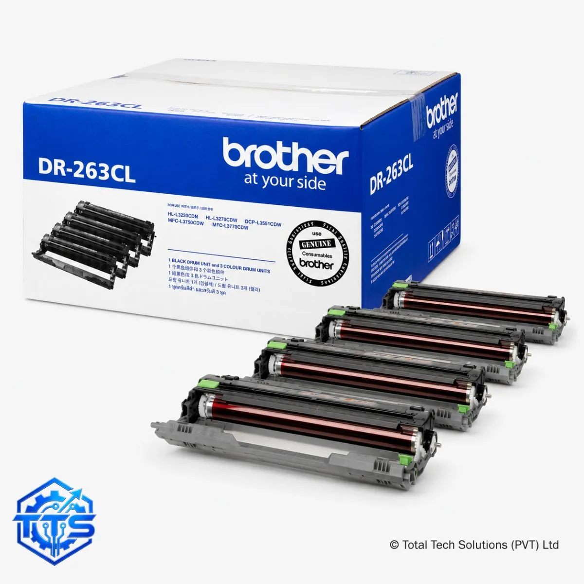 Brother DR-263CL Original Drum Unit for HL-L3230CDN/HL-L3270CDW/DCP-L3551CDW/MFC-L3750CDW/MFC-L3770CDW