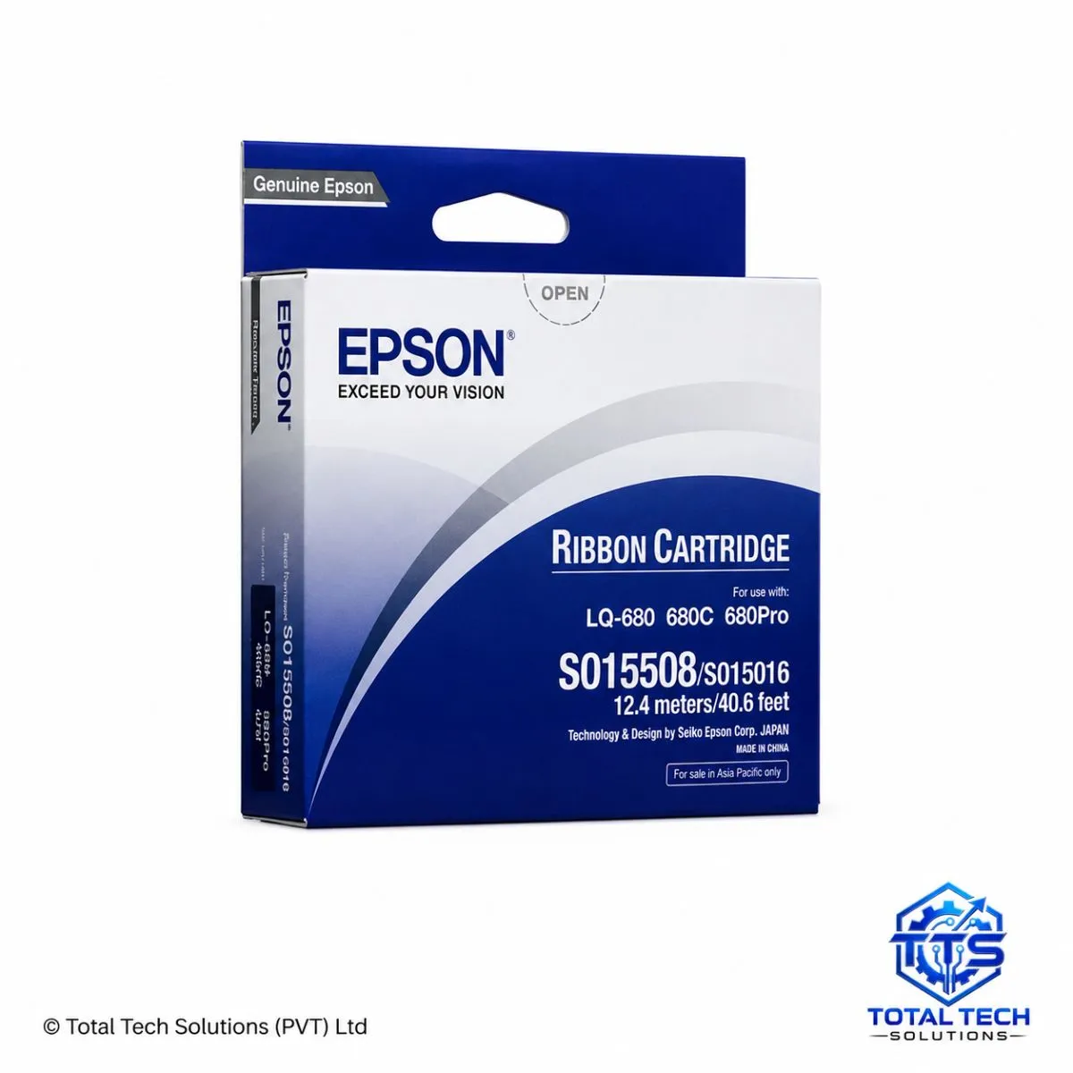 Epson LQ-680 Black Original Printer Ribbon - S015508