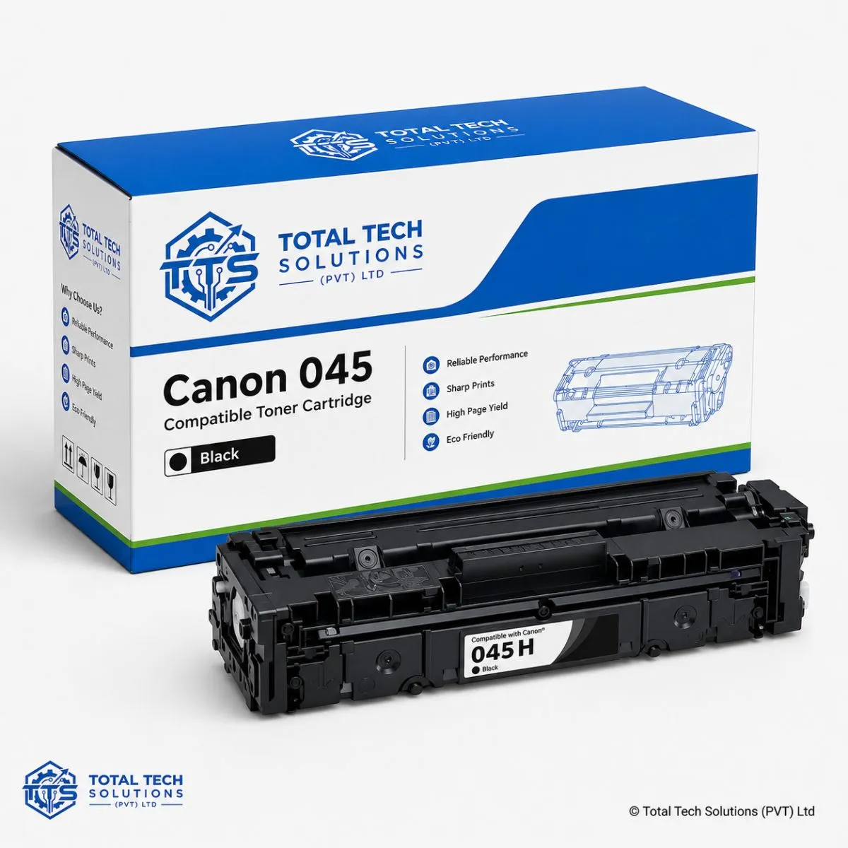 Total Tech Solutions Canon 045 Compatible Toner Cartridge
