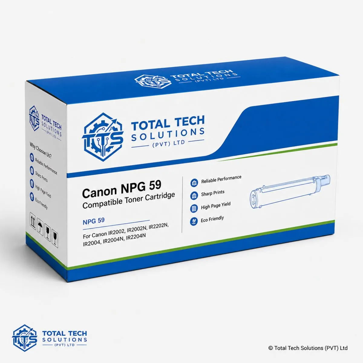 Total Tech Solutions Canon NPG-59 Compatible Black Toner Cartridge for imageRUNNER 2002 / 2002N / 2202N / 2004 / 2004N / 2204N, image 2