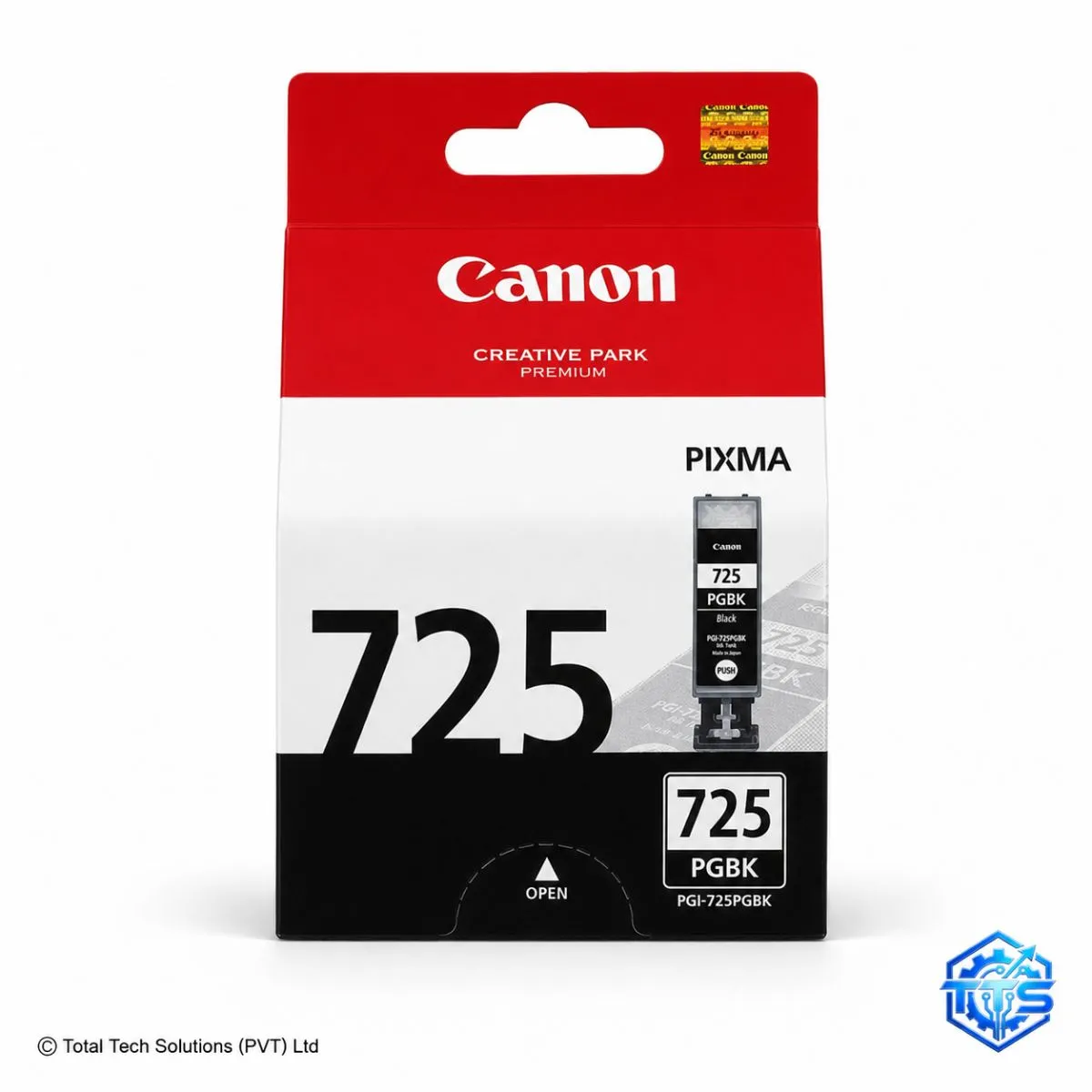 Canon PGI-725 PGBK Pigment Black Original Ink Cartridge, image 3