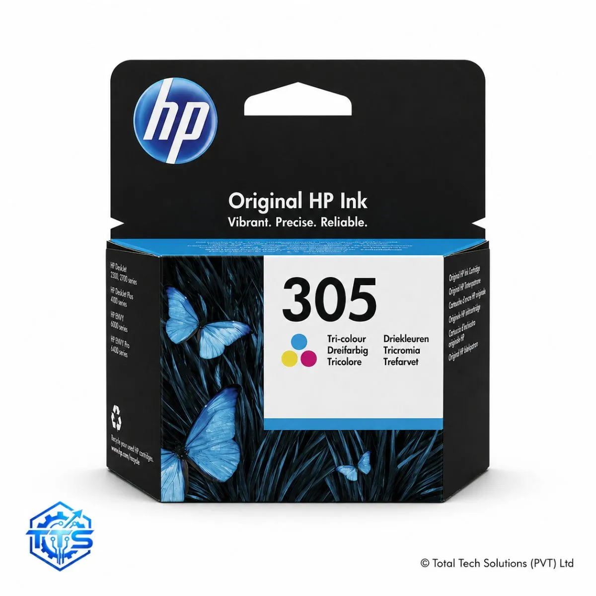 HP 305 Tri-color Original Ink Cartridge, image 3