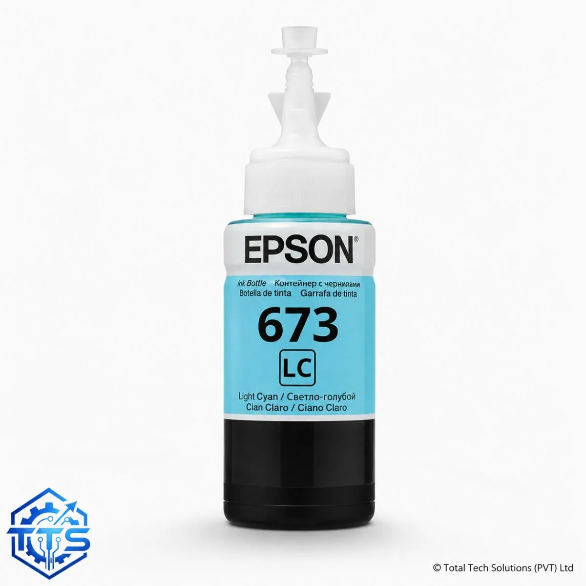 Epson T6735 70ml Light Cyan Original Ink Bottle for L800 / L805 / L850 / L1800, image 4