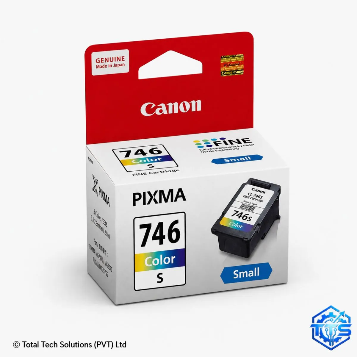 Canon PIXMA CL-746S Tri-Color Original FINE Ink Cartridge, image 2