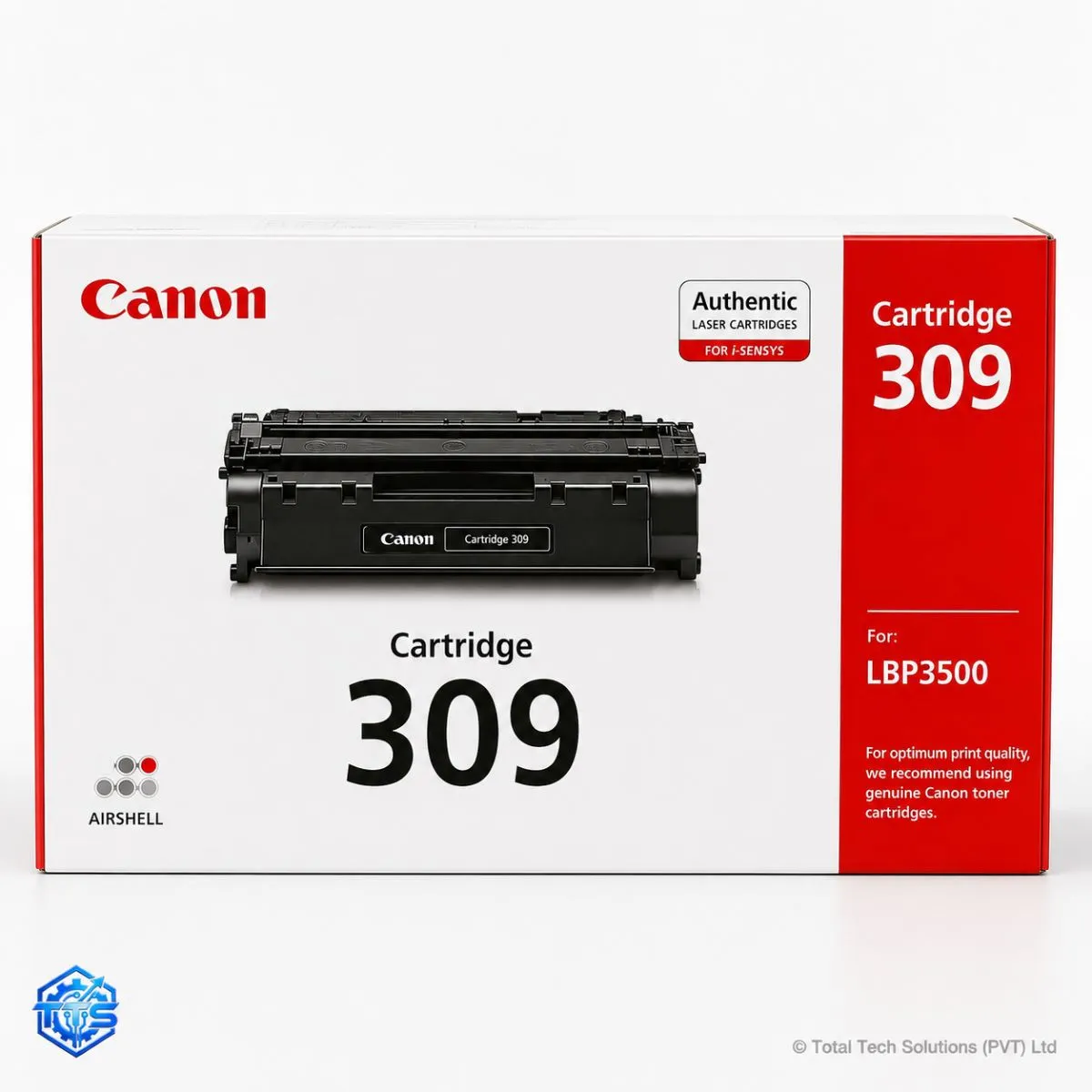 Canon Cartridge 309 Black Toner Cartridge for Laser Shot LBP3500, image 3