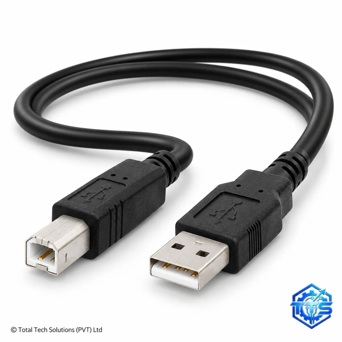 Total Tech Solutions Printer Cable USB 2.0 Type-A to Type-B – 1 Meter, image 2