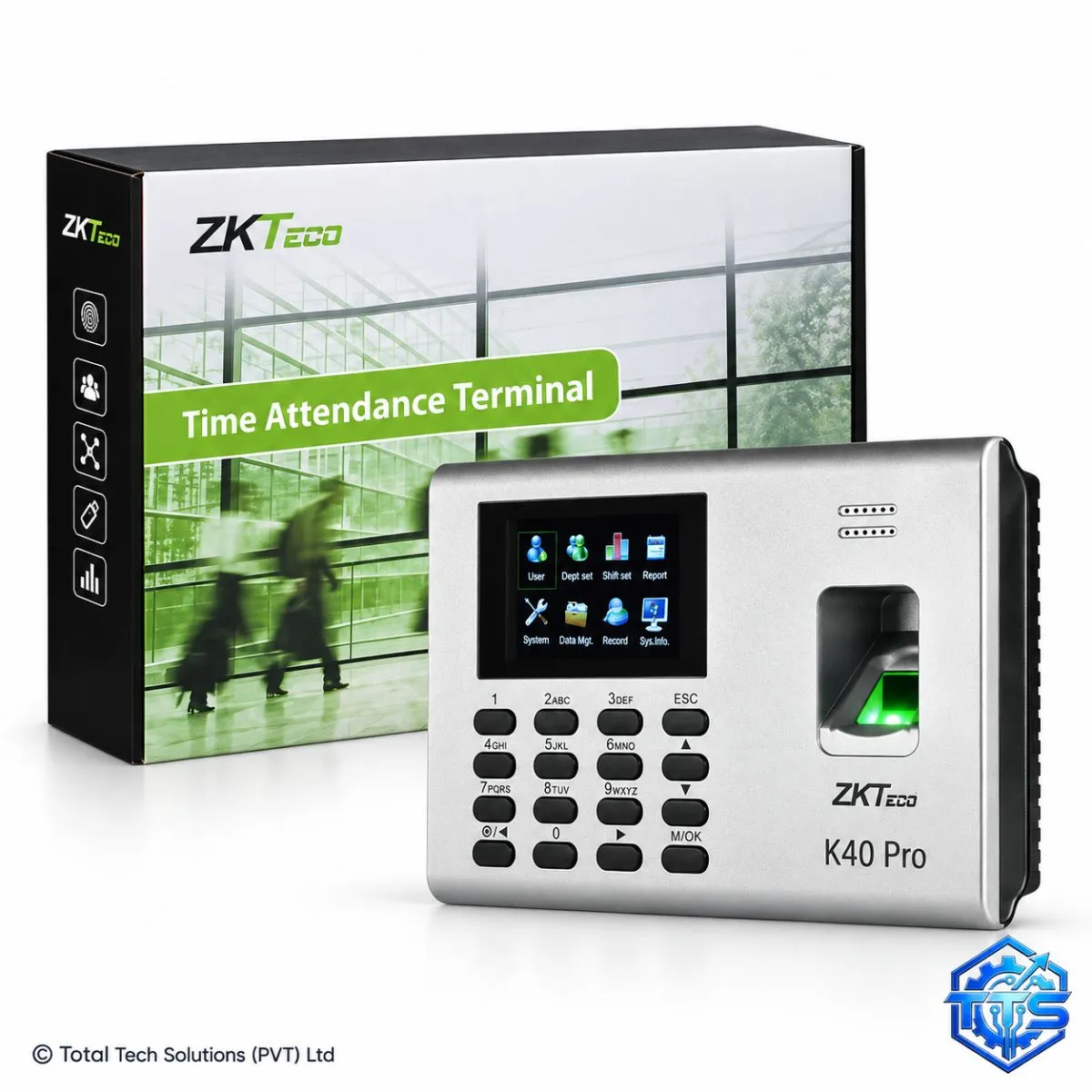 ZKTeco K40 Pro Fingerprint & Card Time Attendance Terminal
