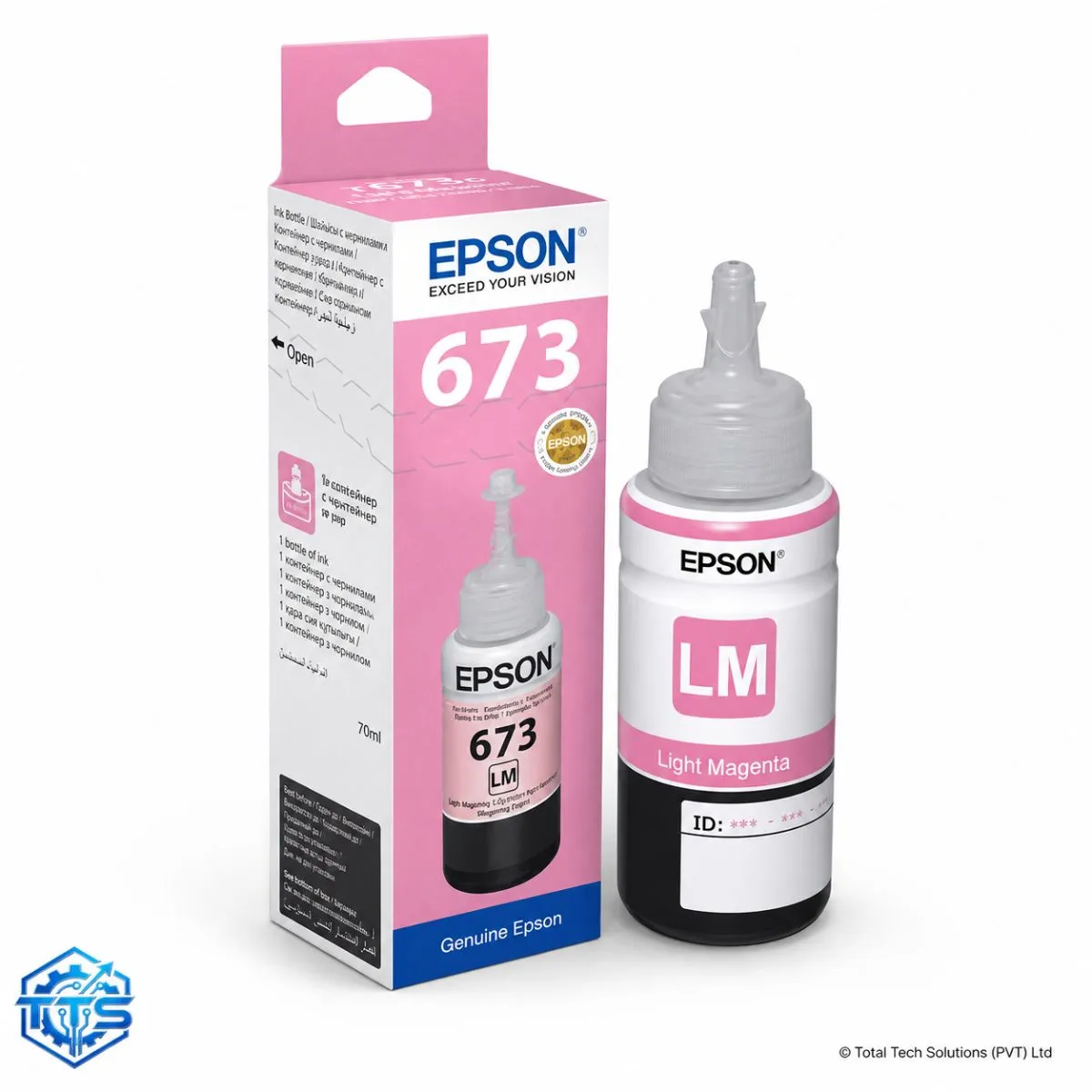 Epson T6736 70ml Light Magenta Original Ink Bottle for L800 / L805 / L850 / L1800