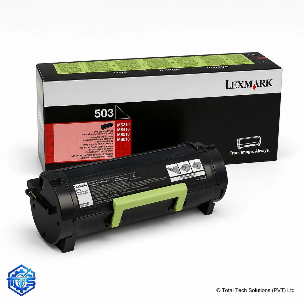 Lexmark 503 Standard Yield Black Toner Cartridge, image 4