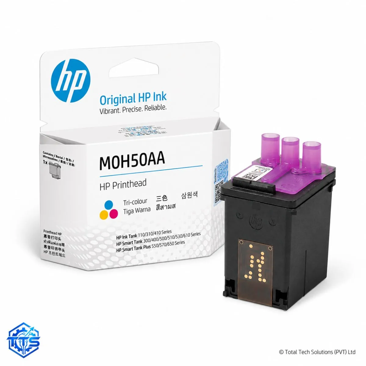 HP M0H50A Tri-color Original Replacement GT Printhead, image 2