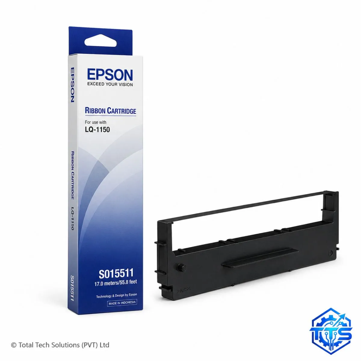 Epson LQ-1150 Black Original Printer Ribbon - S015511 / #7754, image 2