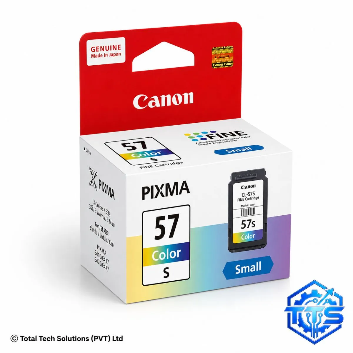 Canon PIXMA CL-57S Tri-Color Original FINE Ink Cartridge, image 3