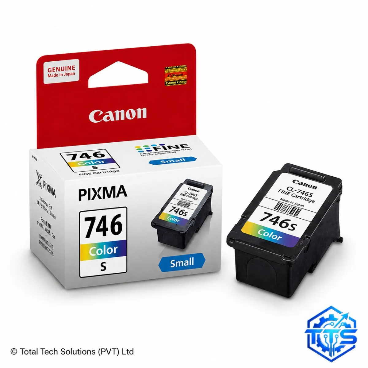 Canon PIXMA CL-746S Tri-Color Original FINE Ink Cartridge, image 3