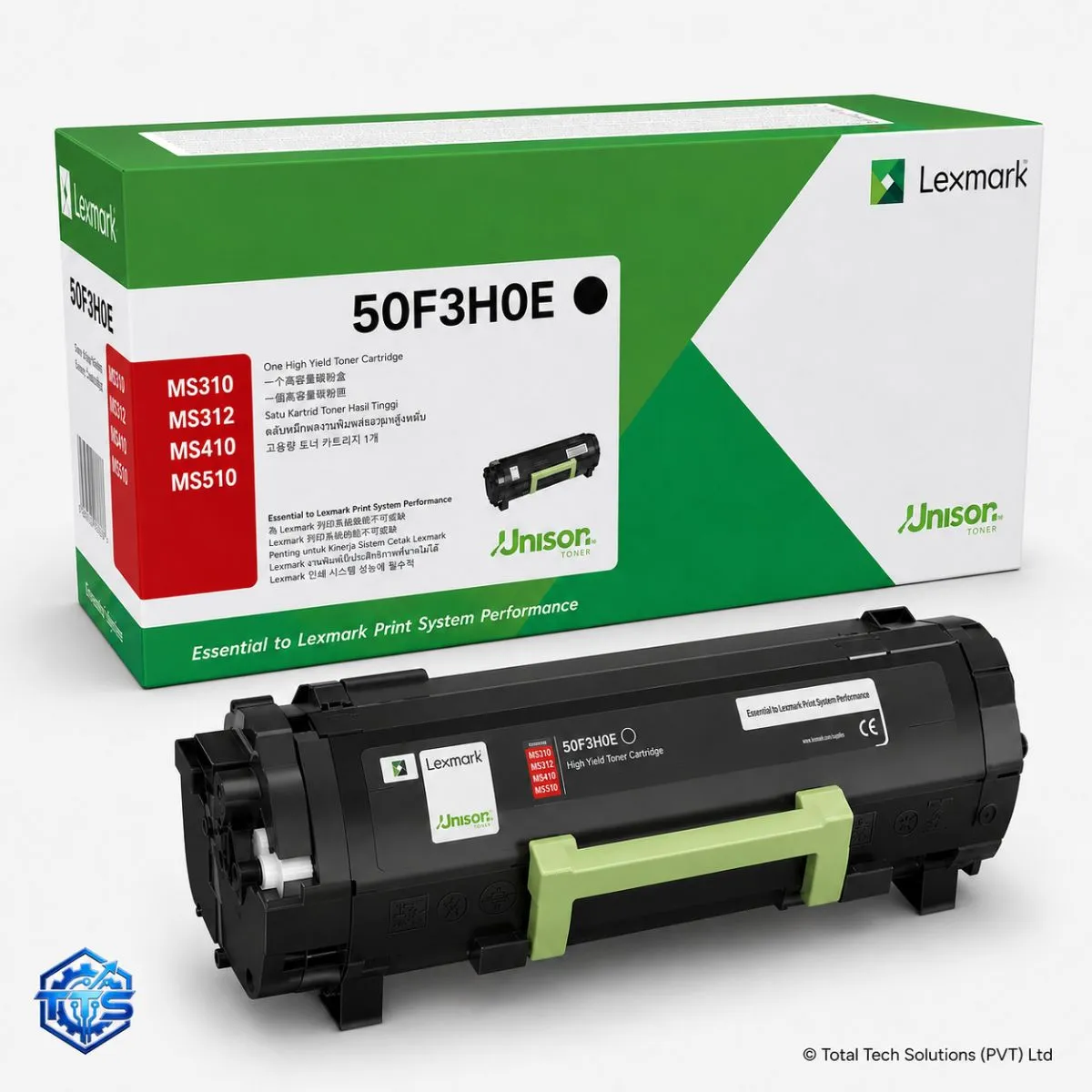 Lexmark 503HE High Yield Black Toner Cartridge, image 2