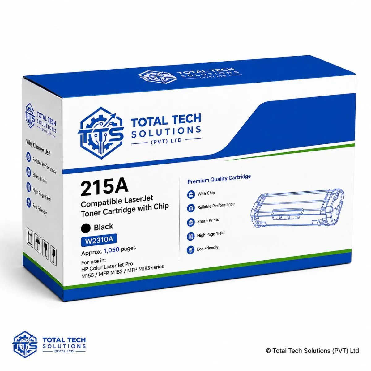 HP Compatible 215A Black Compatible LaserJet Toner Cartridge with Chip, image 2