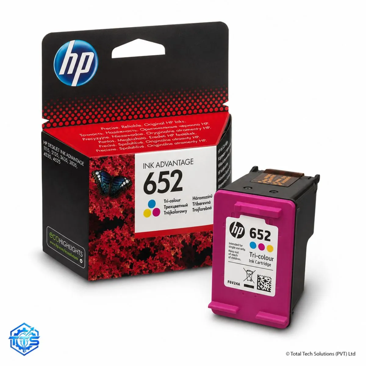 HP 652 Original Ink Advantage Cartridge for DeskJet 1115, 2135, 3635 and 3835, image 2