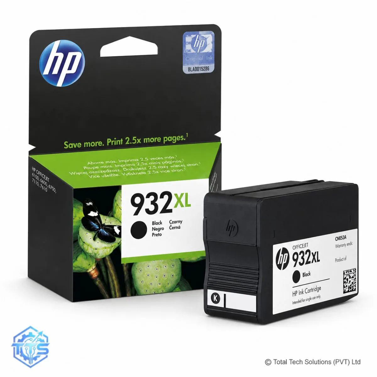 HP 932 Black Original Ink Cartridge - Expired Stock, image 2