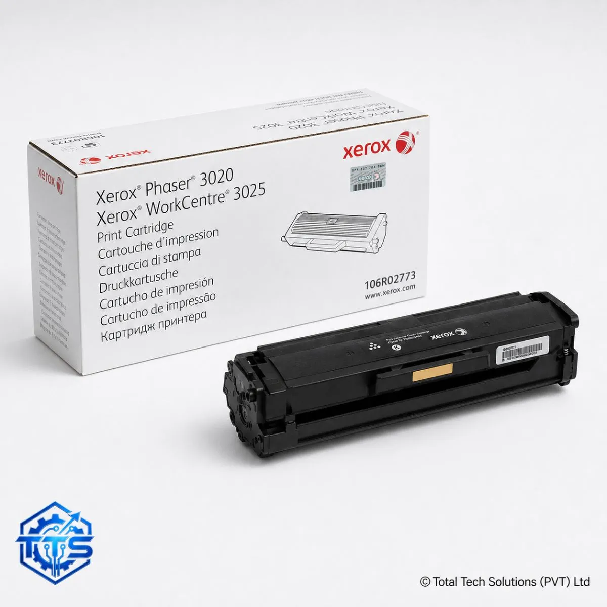 Xerox Phaser 3020 / WorkCentre 3025 Original Black Toner Cartridge, image 4