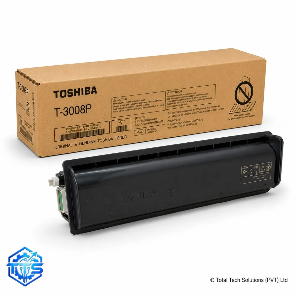 Toshiba e-Studio T-3008P Original Black Toner Cartridge, image 2