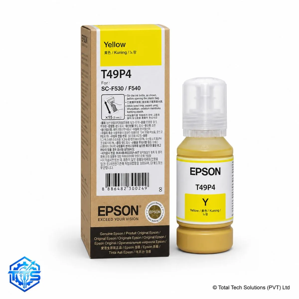 Epson T49P4 Yellow Sublimation Ink 140ml for Epson SureColor SC-F130 / SC-F140 / SC-F530