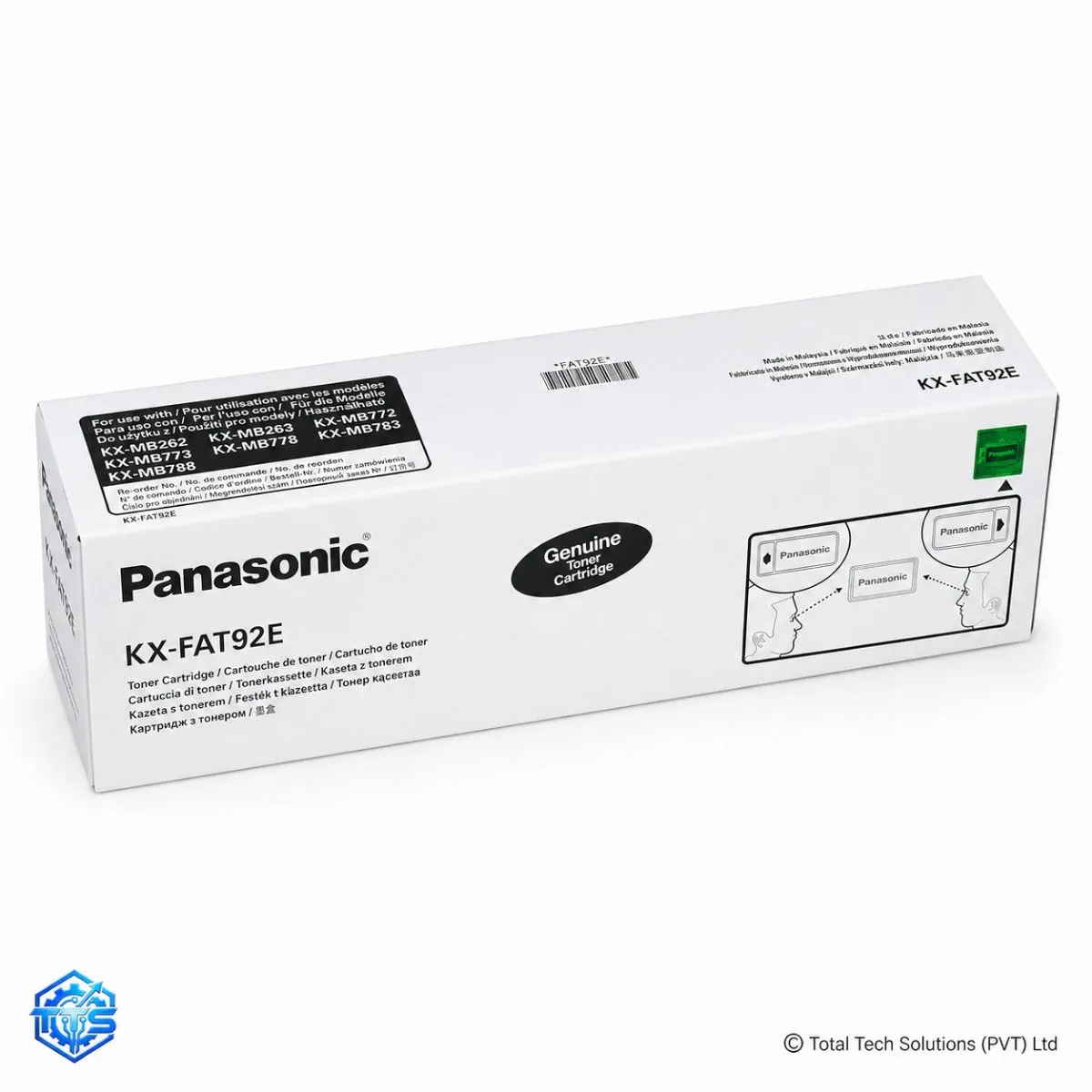Panasonic KX-FAT92E Original Black Toner Cartridge, image 4