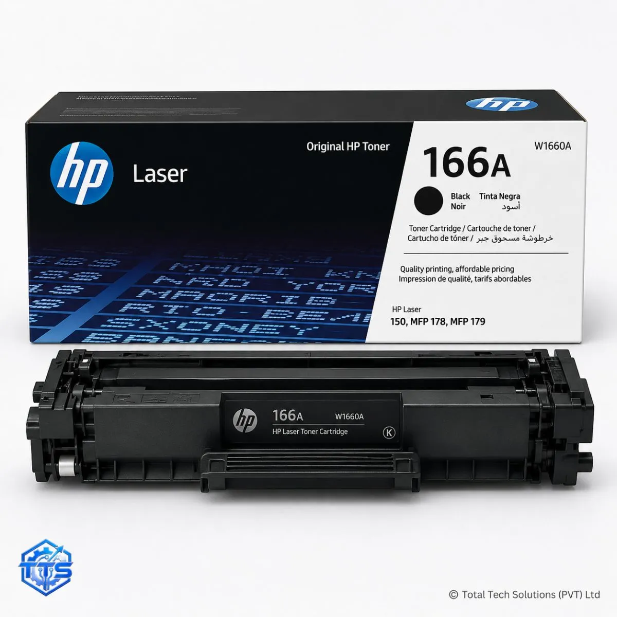 HP 166A Black Original Laser Toner Cartridge, image 2