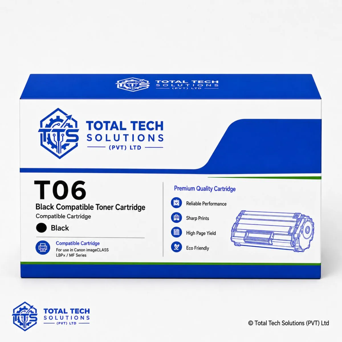 Canon T06 Black Compatible Toner Cartridge, image 2