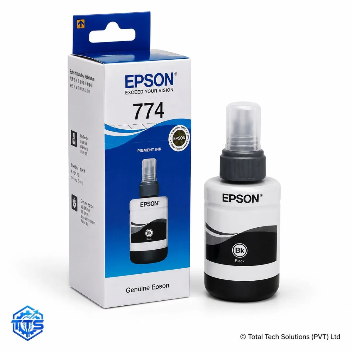 Epson T7741 Black Original Ink Bottle for Epson M100/M200/L605/L655, image 2