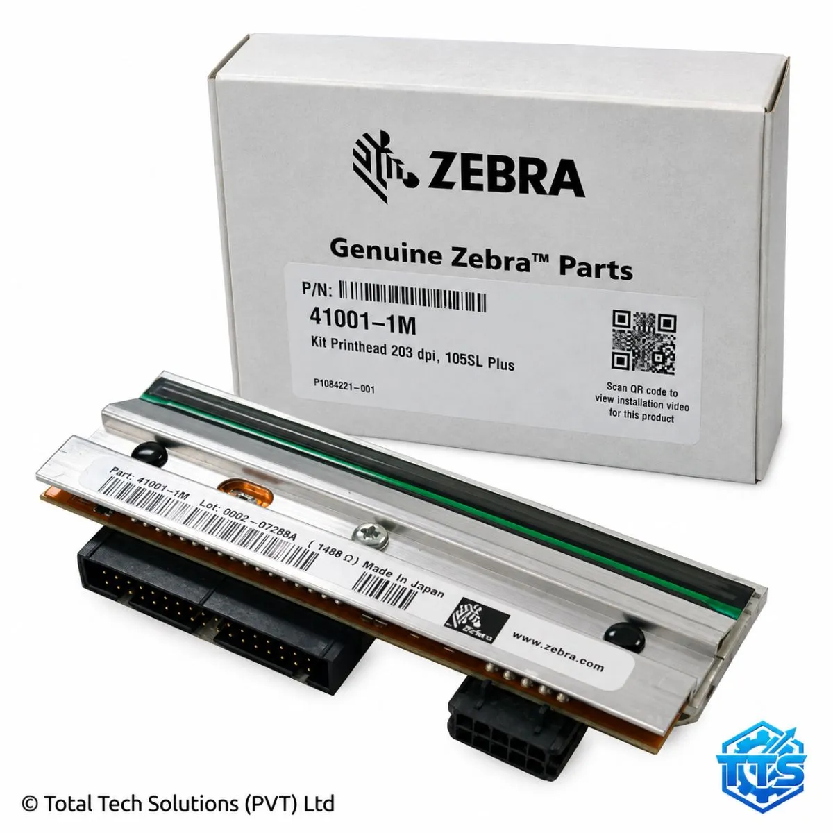 Zebra 105SL Plus 203dpi Genuine OEM Thermal Printhead Kit - P1053360-018