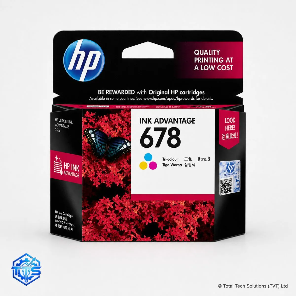 HP 678 Tri-color Original Ink Advantage Cartridge for HP 1015/2515/1515/2545/2645/3545/4645, image 3