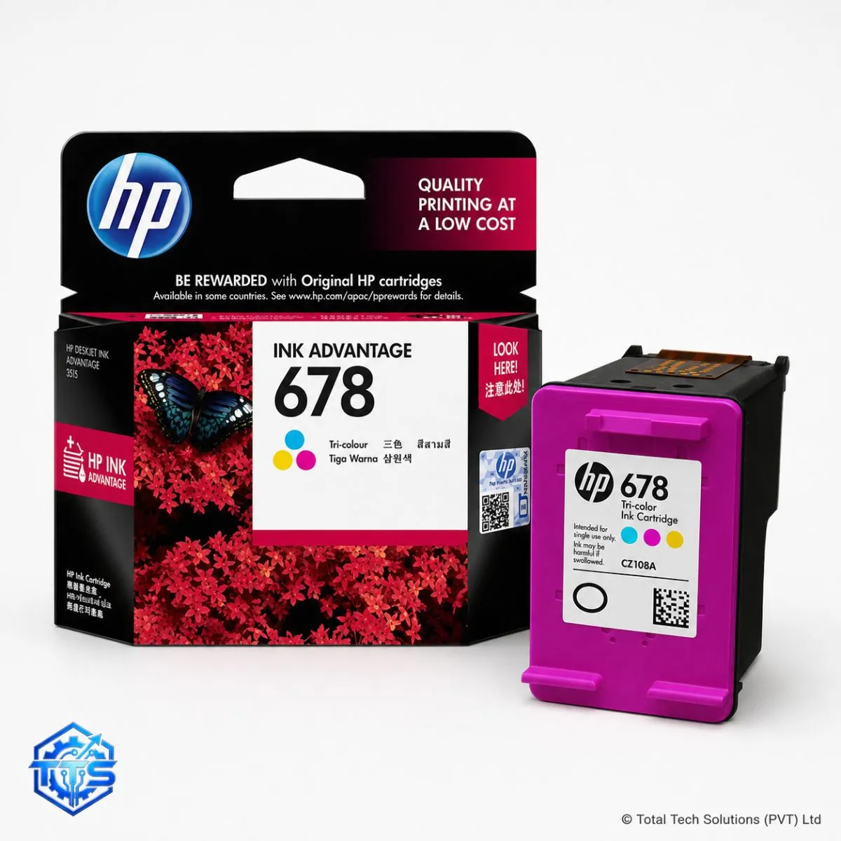 HP 678 Tri-color Original Ink Advantage Cartridge for HP 1015/2515/1515/2545/2645/3545/4645