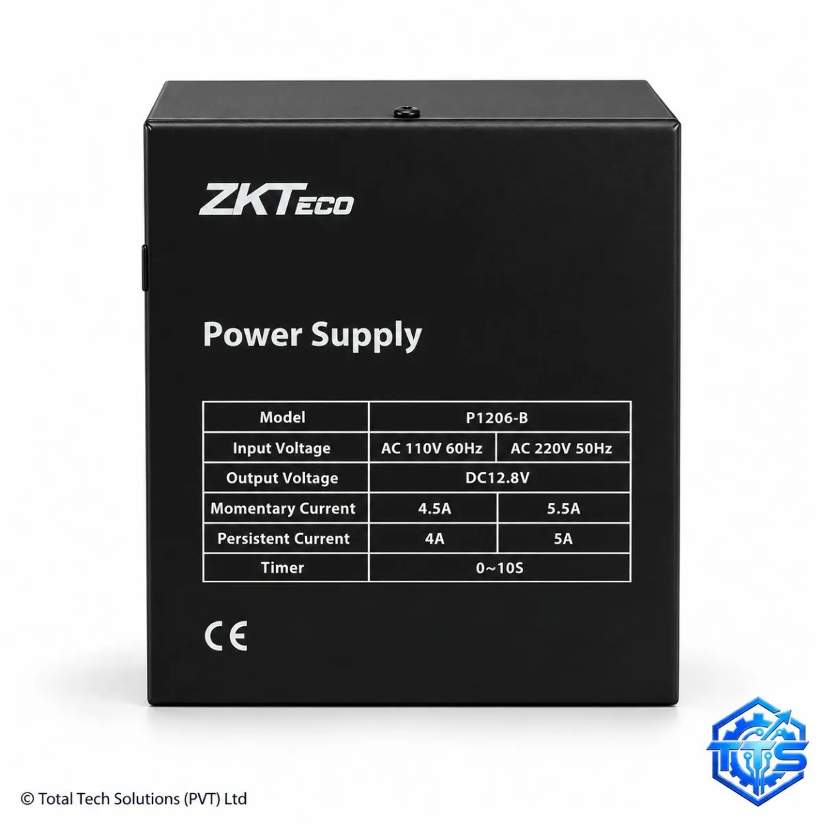 ZKTeco P1206-B Access Control Power Supply with Battery Backup Support, image 2