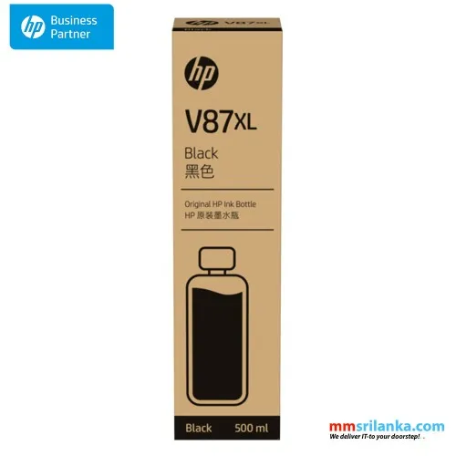 HP V87XL 500-ml Original DesignJet Bottled Ink Cartridge