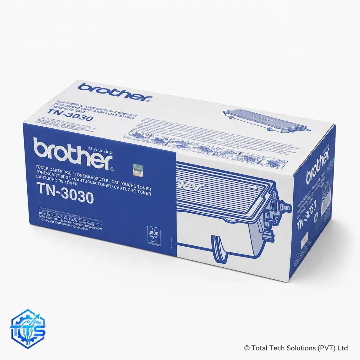 Brother TN-3030 Black Toner Cartridge, image 2