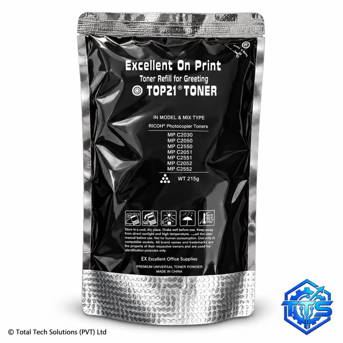 Total Tech Solutions Ricoh Photocopy Toner Refill Powder - Black, image 3