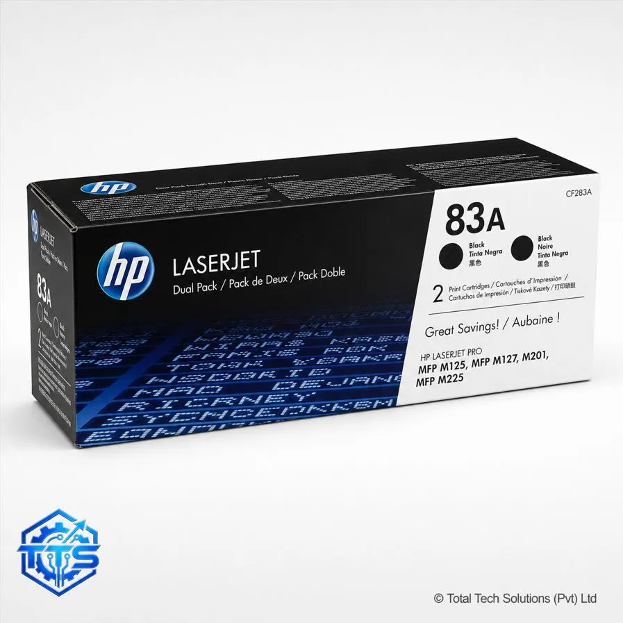 HP 83A Black Original LaserJet Toner Cartridge, CF283A, image 2