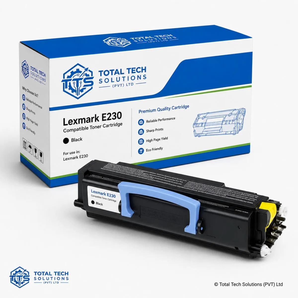 Total Tech Solutions Lexmark E230 Compatible Black Toner Cartridge
