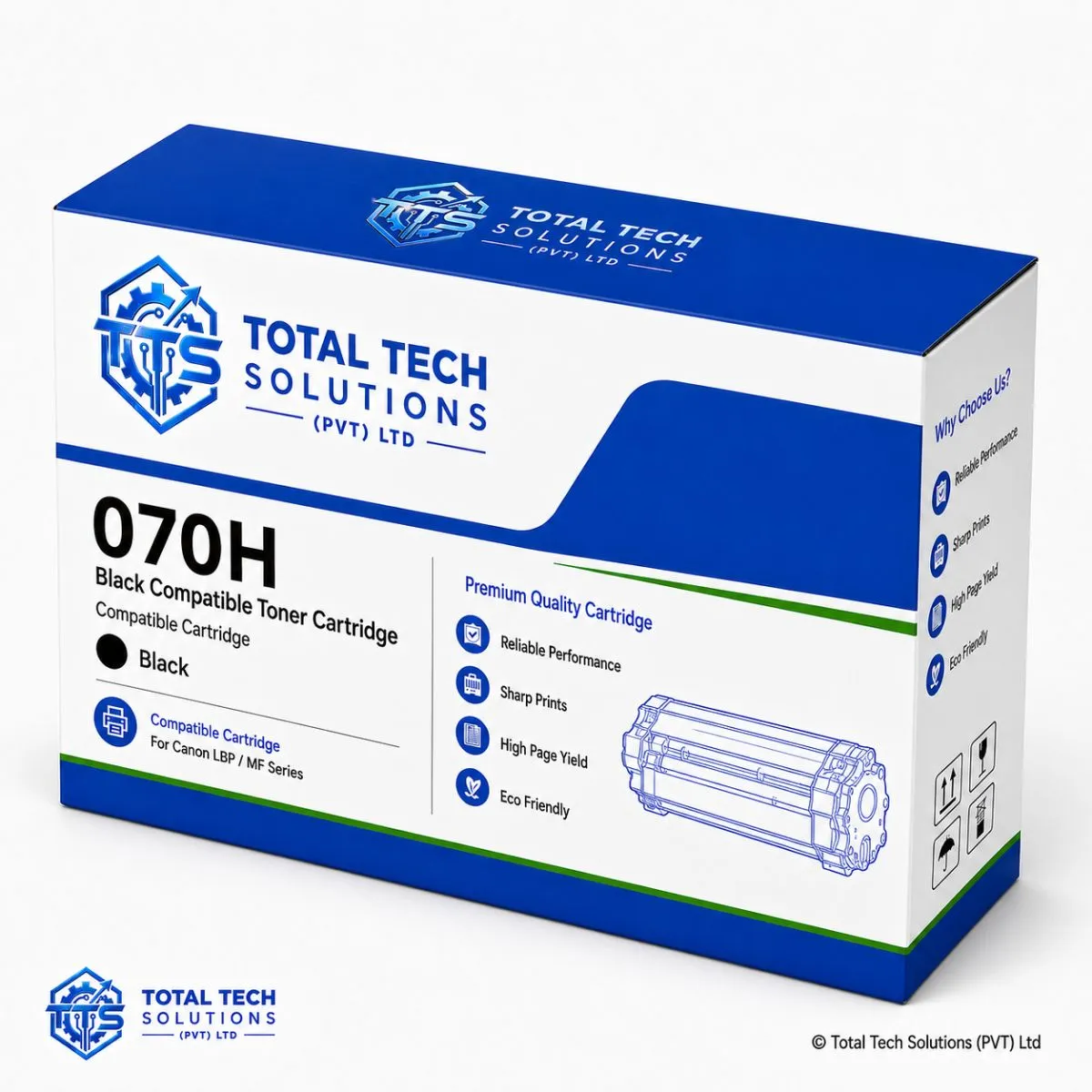 Canon 070H Black Compatible Toner Cartridge